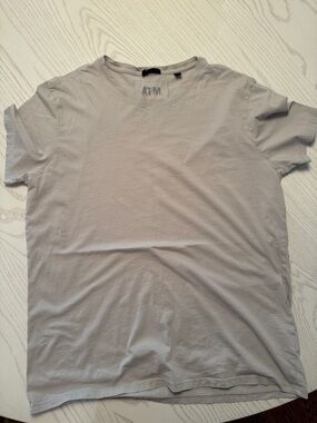 ATM Anthony Thomas Melillo Men's Crew Neck T-Shirt - Light Gray